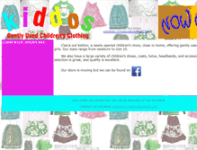 Tablet Screenshot of kiddosclothing.com